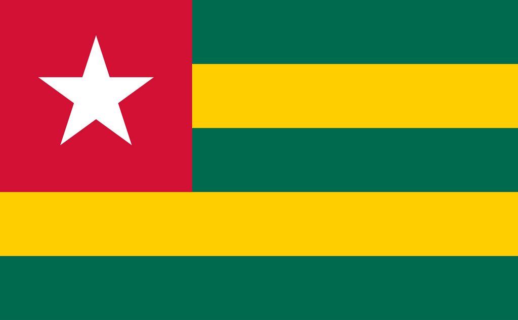 Drapeau du Togo, Drapeaux du pays Togo