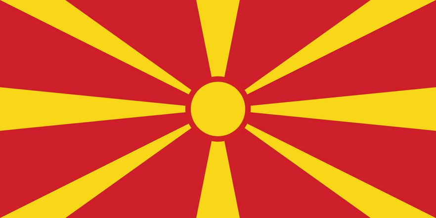 Drapeau de la Macédoine