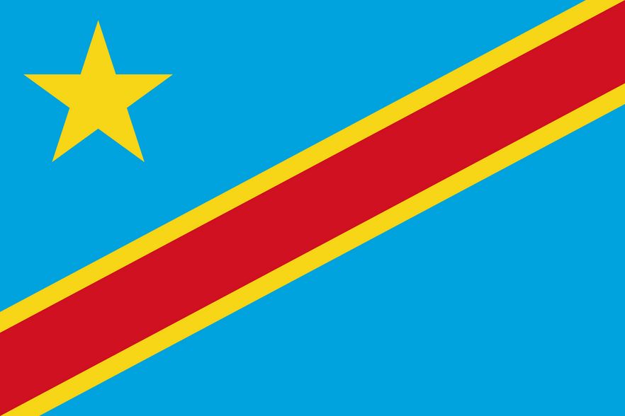 Drapeau du Congo Kinshasa