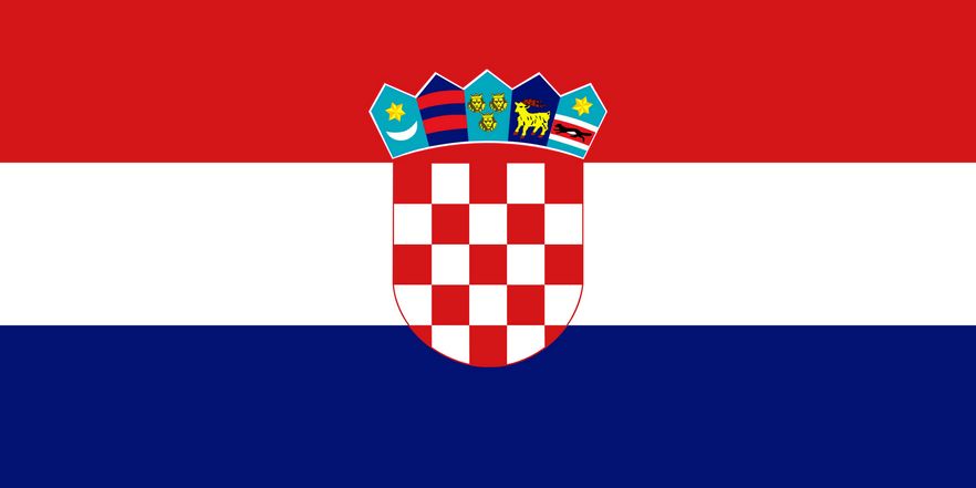 Drapeau de la Croatie