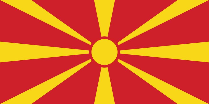 Drapeau de la Macédoine