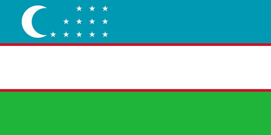 Drapeau de l'Ouzbékistan
