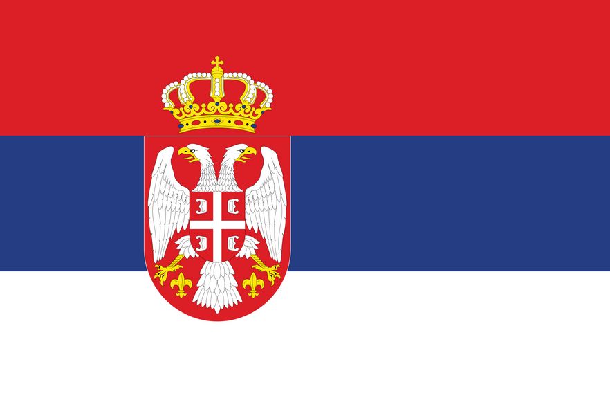 Drapeau de la Serbie